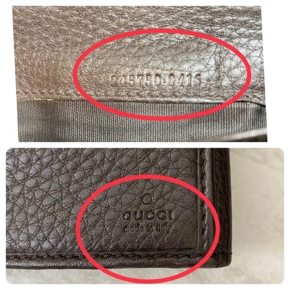 GUCCI GG Leather Horsebit Wallet to Crossbody Shoulder Bag 💼 Dark Brown - Picture 6 of 14